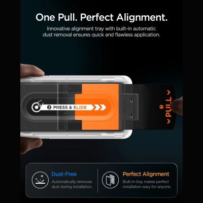 18. Szkło hartowane Spigen Glas.tR EZ Fit Pro HD AC 2-Pack prywatyzujące na iPhone 18 Pro