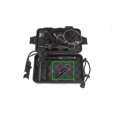 4. Gwizdek przetrwania GUARD Whistle Aluminium czarny (YC-010-BL)