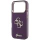 6. Etui Guess IML 4G Script Metal na iPhone 17 Pro / 18 Pro - burgundowe
