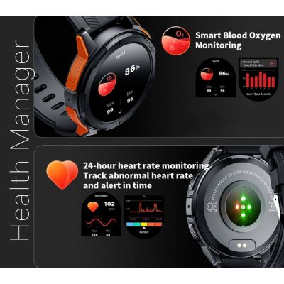 9. Smartwatch Męski Rubicon RNCF26-1 BLACK