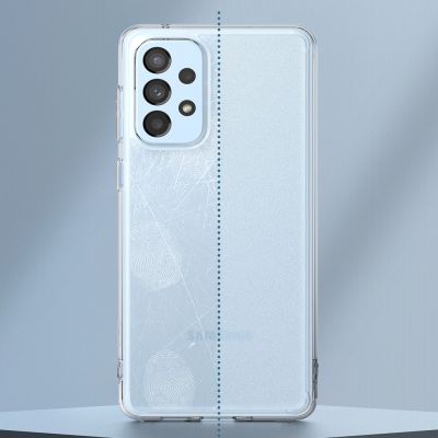 3. Ringke Fusion Matte etui pokrowiec z żelową ramką Samsung Galaxy A73 półprzezroczysty