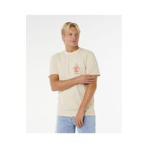 Koszulka męska RIP CURL Search Icon Tee beżowa