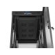 10. Szafa instalacyjna rack stojąca 19" 32U 600x1000 czarna drzwi perforowane LCD Lanberg (Flat Pack)