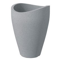 FLOWERPOT PLASTIC 254/54 STONY GREY D54