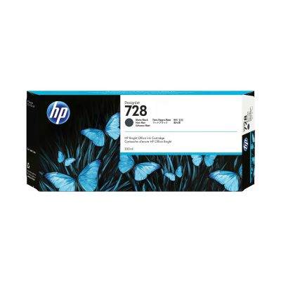 6. HP Wkład z atramentem czarnym matowym DesignJet 728 o pojemności 300 ml