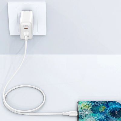9. Kabel Acefast C2-03-C-C USB-C - USB-C PD QC 60W 3A 480Mb/s 1,2m - biały