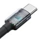 6. Kabel Baseus Cafule USB-C / USB-C 100W 1 m - czerwono-czarny i czarno-szary (2 szt.)