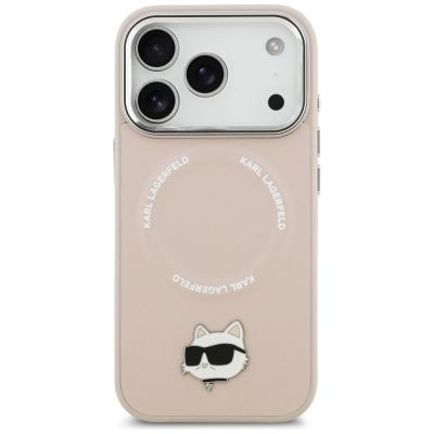 3. Etui Karl Lagerfeld Choupette Pin MagSafe do iPhone 17 Pro - różowe