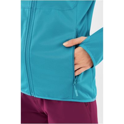 7. Bluza damska VIKING Yosemite Hoodie Lady rozpinana z kapturem turkusowa