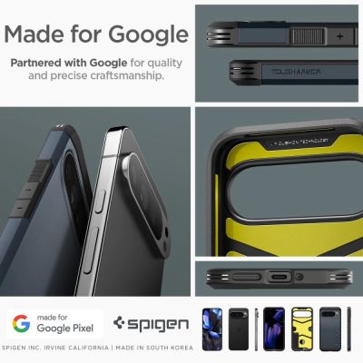 16. Etui Spigen Tough Armor na Google Pixel 9 Pro XL - grafitowe