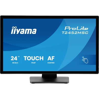 9. iiyama ProLite T2452MSC-B2 monitor komputerowy 61 cm (24") 1920 x 1080 px Full HD Ekran dotykowy Czarny