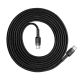 2. Kabel Baseus CATKLF-HG1 USB-C - USB-C PD QC 60W 3A 480Mb/s 2m - czarno-szary
