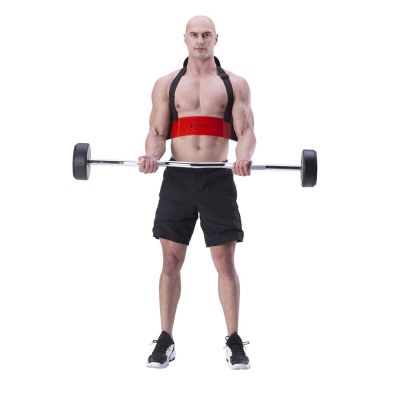 10. Przyrząd do ćwiczenia mięśni bicepsów Arm blaster HMS ABX02 czerwony