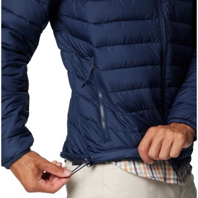 4. Columbia Powder Lite II Hooded Jacket 2086944464 Granatowe L