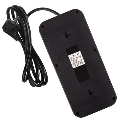 3. MACLEAN LISTWA ZASILAJĄCA, PRZEDŁUŻACZ 6 GNIAZD + 4XUSB, 110-240V AC 50/60HZ, 2.1A MAX 2500W, 1,5 M, CZARNA MCE389 B