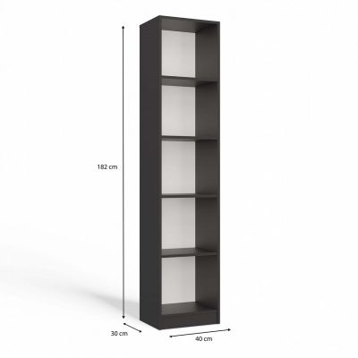 6. REGAŁ NA KSIĄŻKI 40 CM ANTRACYT