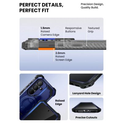 9. Etui Supcase ArmorBox Mag MagSafe na Samsung Galaxy S26 - granatowo-czarne