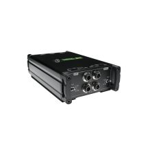 Pasywna skrzynka bezpośrednia Mackie MDB-2P na gitarę basową, pianino cyfrowe, gitarę, syntezator, czarna, 20-20000 Hz, 140000 Ohm, 0.002%