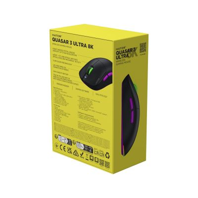 10. Mysz dla graczy Hator Quasar 3 Ultra 8K Wireless czarna