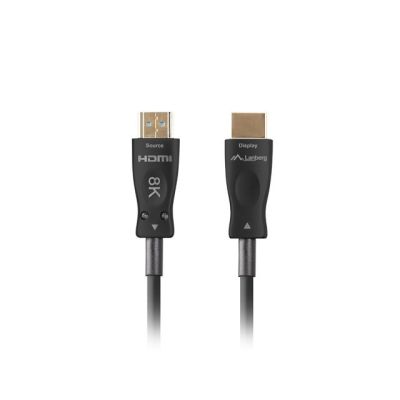 6. LANBERG KABEL HDMI M/M V2.1 50M 8K OPTYCZNY AOC CA-HDMI-30FB-0500-BK