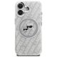 3. Etui Karl Lagerfeld IML Glitter Karl & Choupette Heads Logo MagSafe na iPhone 16 - szare