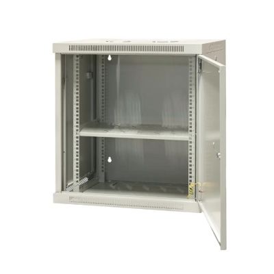 2. EmiterNet Szafa wisząca niedzielona 19'' 12U, drzwi całe z blachy, 600×450×635mm szer./gł./wys.
