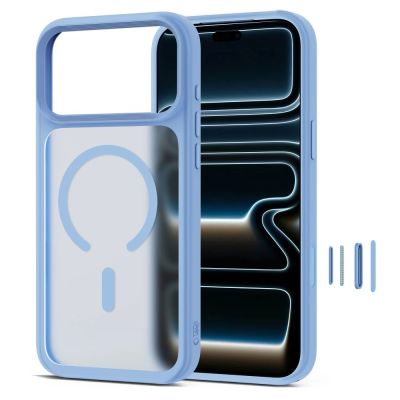2. Etui Tech-Protect Magmat Magsafe CC na iPhone 18 Pro Max / 17 Pro Max - jasnoniebieskie matowe