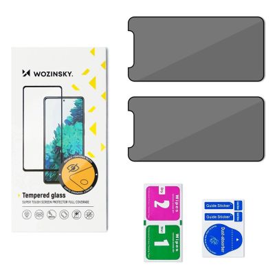 2. Szkło hartowane Wozinsky Privacy Glass prywatyzujące na Xiaomi Redmi Note 14S, 2-pak