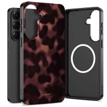 Etui Tech-Protect Lamano MagSafe na Samsung Galaxy S26+ - brązowo-czarne