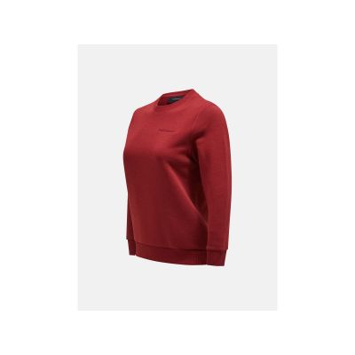 6. Bluza Peak Performance W Original Small Logo Crew bordowy