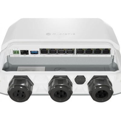 16. Mikrotik RB5009UPr+S+OUT ruter 2.5 Gigabit Ethernet, Gigabit Ethernet Biały