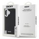 8. Etui DKNY Plain Silver Logo MagSafe na iPhone 16 - czarne