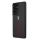 2. Etui Ferrari Off Track Leather Nylon Stripe na Samsung Galaxy S21 Ultra - czarne