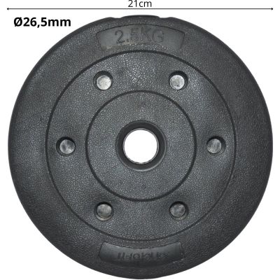 24. OBCIĄŻENIE BETONOWE 2,5 KG ENERO FIT FI26,5