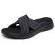 5. Skechers damskie Japonki GO WALK FLEX SANDAL IMPRESSED 141420 BKGY