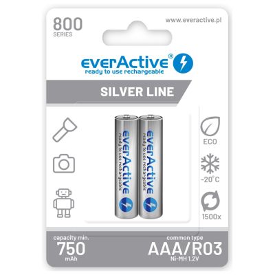 EVERACTIVE AKUMULATORKI AAA 800 MAH - 2 SZTUKI EVHRL03-800