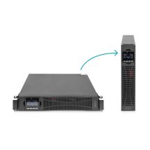 Zasilacz awaryjny UPS OnLine Digitus OnLine Moduł UPS DN-170106, 6000VA, 6000W, 2U, 1x USB 2.0 typ B, 1x RS232, LCD, LED, czysta fala sinusoidalna, 440x86.5x620mm, 14kg 6000 VA 6000 W