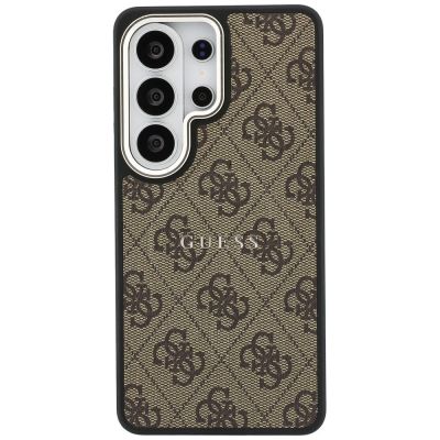 3. Etui Guess 4G Embossed Ring MagSafe na Samsung Galaxy S26 Ultra - brązowe