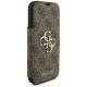 4. Etui Guess Book 4G Metal Logo na iPhone 18 Pro / 17 Pro - brązowe