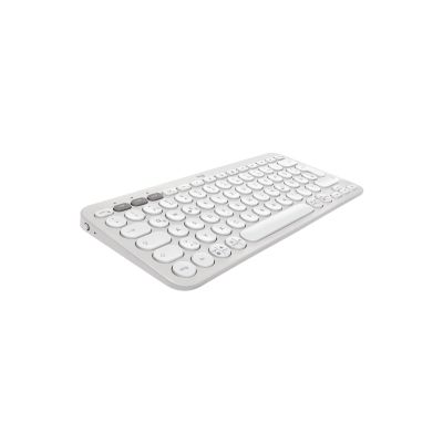 18. Logitech 920-012204 klawiatura Dołączona myszka Uniwersalne RF Wireless + Bluetooth QWERTZ Niemiecki Biały