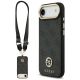 Etui Guess 4G Strass Logo & Big Strap Metal Buttons MagSafe na iPhone Air - czarne