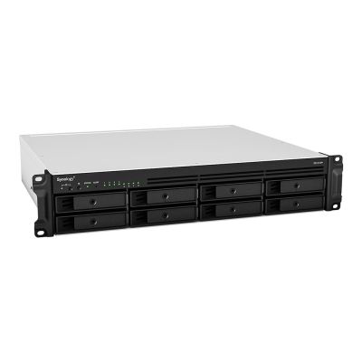 6. NAS Synology RS1221RP+; 2U RACK; 8x (3.5" SATA HDD/2.5" SATA HDD); AMD Ryzen V1500B; 4 GB DDR4 ECC SODIMM, 4x 1GbE RJ-45