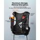 8. Kamizelka do biegania Spigen A721 Dynamic Shield M-L z butelką soft flask 500 ml - czarna