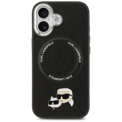 3. Etui Karl Lagerfeld Karl & Choupette Pins MagSafe do iPhone 17 - czarne