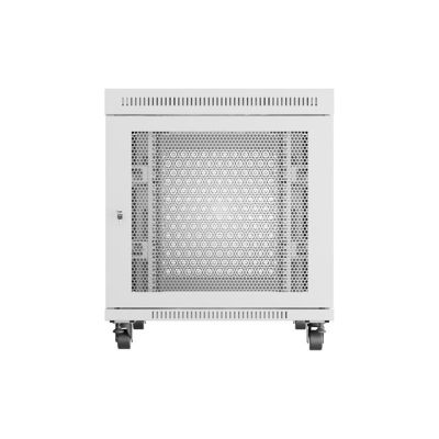 6. SZAFA INSTALACYJNA RACK STOJĄCA 19" 15U 800X1000 SZARA DRZWI PERFOROWANE LCD LANBERG (FLAT PACK)