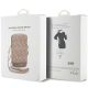 5. Torebka Guess Zip GCube Bottom Stripe na telefon - brązowa