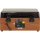 4. Retro wieża stereo Denver MRD-52 z gramofonem light wood