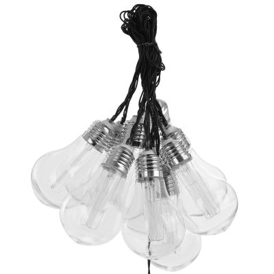 8. LAMPA SOLARNA GIRLANDA OGRODOWA PARTY LIGHT 10 LED 3.8M