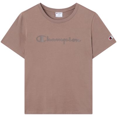 2. Koszulka damska Champion Short Sleeve ciemny beż 119125 MS513