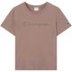 2. Koszulka damska Champion Short Sleeve ciemny beż 119125 MS513